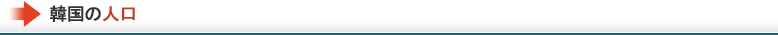 韓国の人口