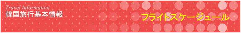 フライトスケージュール