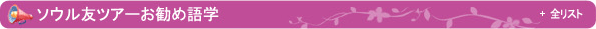 ソウル友ツアーお勧め語学