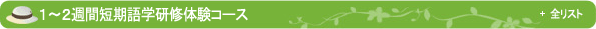1~2週間短期語学研修体験コー